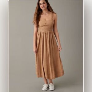 AE Corset Babydoll Midi Dress Small